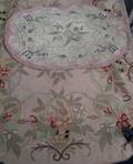 Two Floral Hooked Rugs