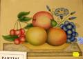 Giltwood Framed Bowl of Fruit and Basket of Fruit Theorems
