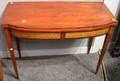 Federal Inlaid Birch and Tiger Maple Veneer Card Table