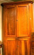 Federal Cherry FourDoor Corner Cupboard
