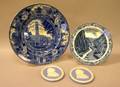 Two Wedgwood Commemorative Plaques and Two Staffordshire Commemorative Plates