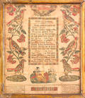 Rare Ohio printed and hand colored fraktur dated 1826