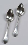 Two Silver Serving Spoons