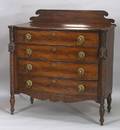 Classical Mahogany Carved and Mahogany Veneer Chest of Drawers