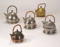 Five Peter Behrens Hammered Metal Electric Water Kettles