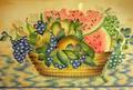 Large Giltwood Framed Basket of Fruit Theorem