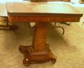 Empire Mahogany Veneer Pedestalbase Card Table
