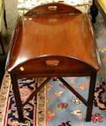 Chippendalestyle Mahogany Butlers Tray Table