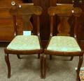 Set of Four Empire Mahogany Side Chairs