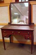 Edwardian Mahogany Mirrored Dressing Table