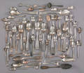 Group of American coin silver spoons 18thearly 19th c