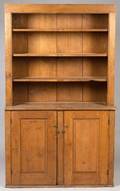 Country Pine Stepback Cupboard