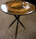 Italian Marquetry Inlaid Tripod Table