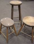 Six Wooden Stools