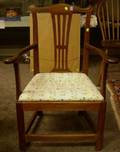 Country Chippendale Mahogany Armchair