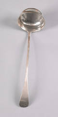 Nantucket silver ladle 18th c