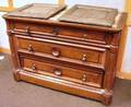 Renaissance Revival White Marbletop Walnut Bureau