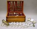 Fiftyeight Piece Durgin Sterling Silver Flatware Set and Twentytwo Pieces of Assorted Sterling Silver Flatware