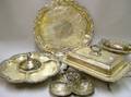FivePiece Assembled Suite of Silver Plated Serving Dishes