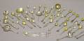 Approximately Fortyfour Sterling and Silver Plated Souvenir Tea and Small Serving Spoons