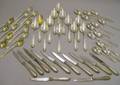 Set of Twelve Gorham Sterling Edgeworth Silver Soupspoons Grapefruit Spoons and Fruit Knives and a Set of Twelve Gorham Sterling Sil