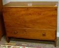 Pine Blanket Box over Long Drawer