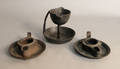 Three iron grease lamps