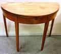 Federal Birch Demilune Card Table
