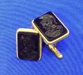 18kt Gold and Onyx Intaglio Cuff Links