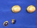 Two Pairs of 14kt Gold Earstuds