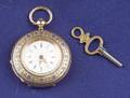 Antique 14kt Gold and Enamel Pocket Watch