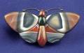 Antique Scottish Agate Butterfly Pin