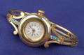 Ladys Edwardian 14kt Gold and Turquoise Wristwatch