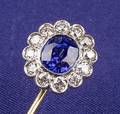 Edwardian Sapphire and Diamond Stickpin Tiffany  Co