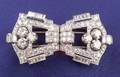 Art Deco Platinum and Diamond Dress Clips