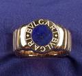 18kt Gold and Lapis Ring Bulgari