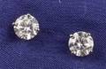 14kt White Gold and Diamond Earstuds