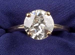 14kt Gold and Diamond Solitaire
