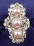 Edwardian Platinum Pearl and Diamond Ring