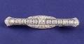 Art Deco Platinum and Diamond Bar Brooch