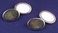 Gentlemans 14kt Gold and Enamel Cuff Links