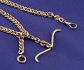 Gentlemans 14kt Gold Watch Chain