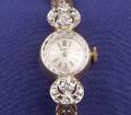 Ladys 14kt Gold and Diamond Wristwatch