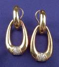 18kt Gold and Diamond Earpendants