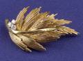 14kt Gold and Diamond Brooch