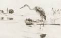 Frank Weston Benson American 18621951 Heron Fishing