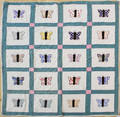 Two appliqu butterfly pattern quilts