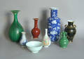 Seven contemporary Chinese vases