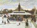 John Phillip Falter American 19101982 Chestnut Hill Train Station