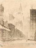 Joseph Pennell American 18601926 From Fulton Street